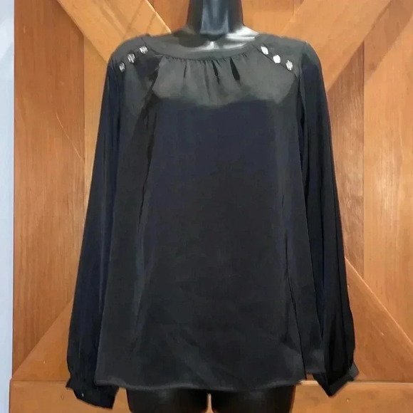 Michael Kors Black Blouse-8 - Picture 1 of 7